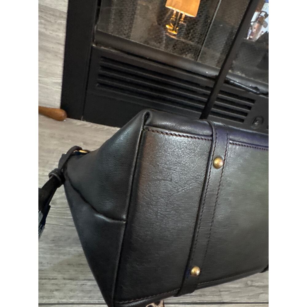 Dooney & Bourke Florentine black Leather Bristol Satchel with tassels - Picture 9 of 14
